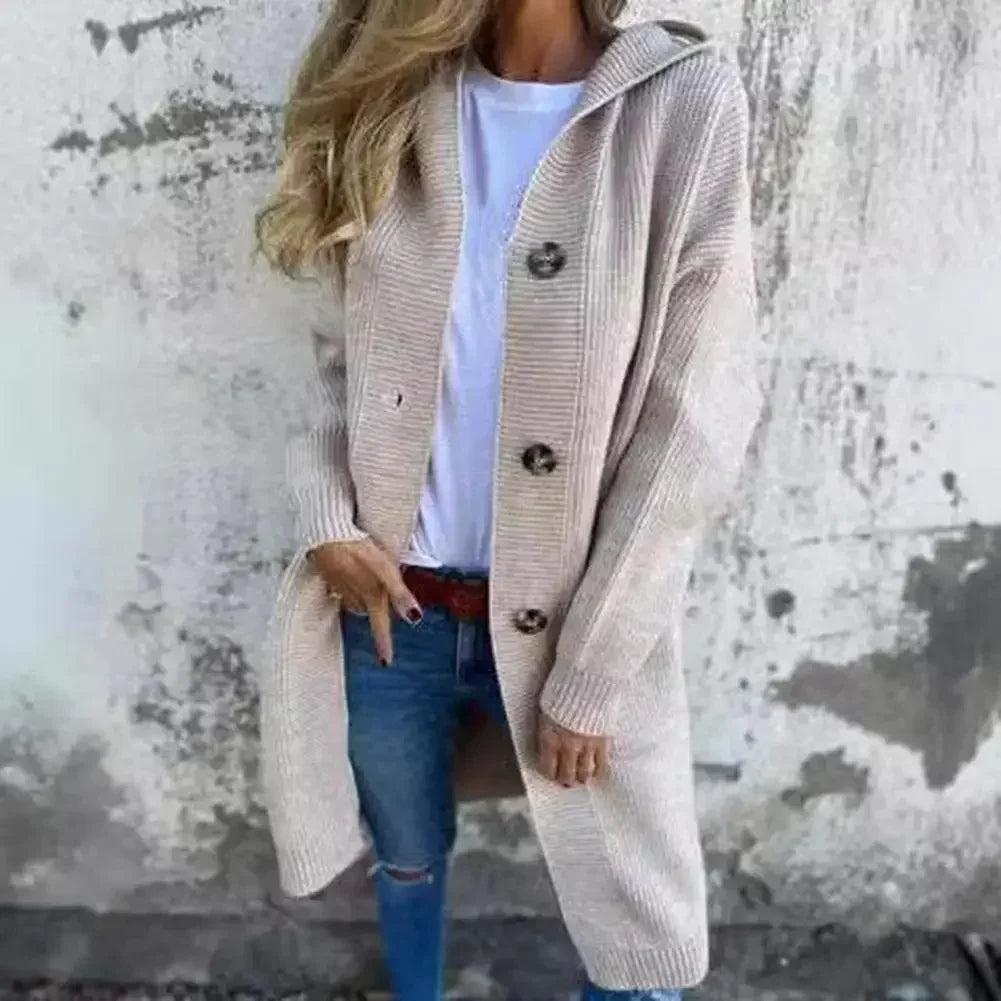 VIta Sweater Gothic Clothes Women Button Autumn Big Size Cardigan Long Sleeve Gray Sweater Polo Sweater Women