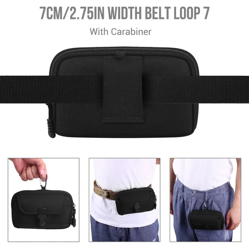 Tactical Waist Pouch EDC Molle Waist Bag Belt Phone Pouch Holster Purse Carrying Pouch for Smartphone Tools поясная сумка Viralgem Store