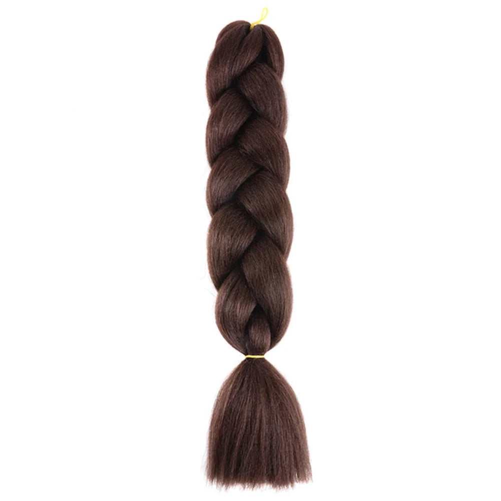 24 Inches DIY Jumbo Braiding Hair Synthetic Hair Extensions Afro Ombre Crochet Braid Hair Wholesale For Women
