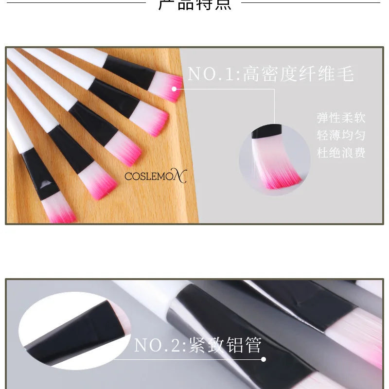 1/3/6pcs Face Skin Care Tools Mask Mud Mixing Brush White Acrylic Handle Fiber Hair Cosmetic Applicator DIY Beauty Tools