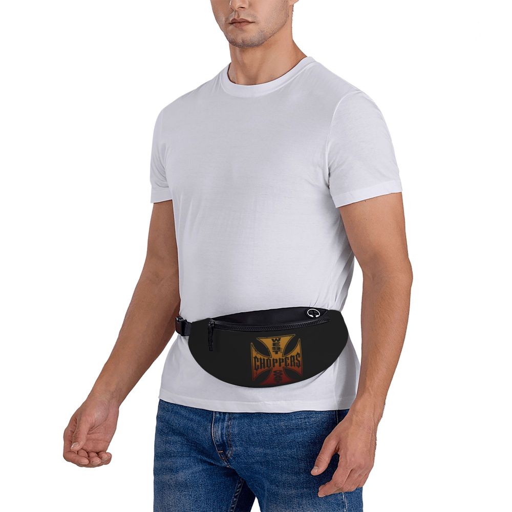 West Coast Choppers Fanny Pack Men Women Custom Crossbody Waist Bag for Travel Hiking Phone Money Pouch Viralgem Store