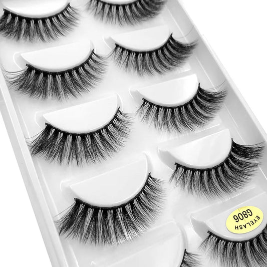 5 Pairs 3D Mink False Eyelashes h13, Soft Eyelash Extension Natural Eyelashes makeup Lashes Wholesale G800, G806 Viralgem Store