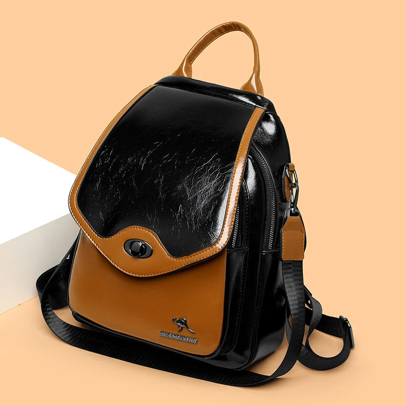 Women's PU Leather Backpack Purse, Fashion Faux Leather Daypack Bag for Casual Use, Work, Travel, and Shopping Viralgem Store