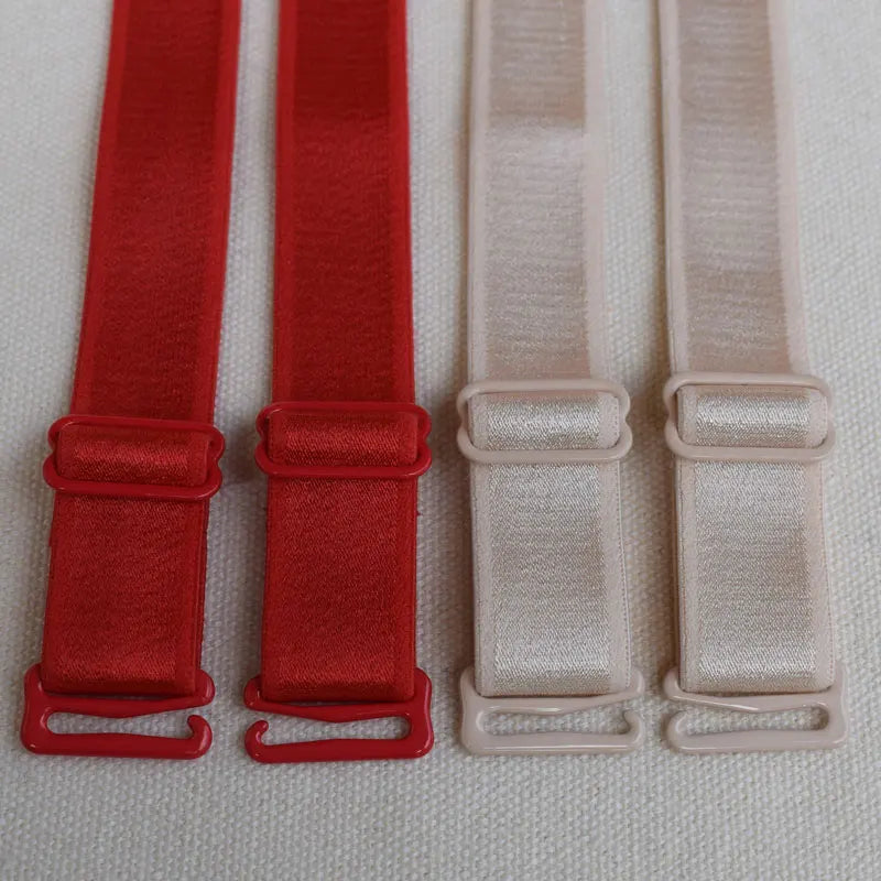 45cm Shoulder Bra Straps Replacement 15mm 18mm Width Elastic Adjustable Removable Multi Color for Women Double Shoulder Elastic