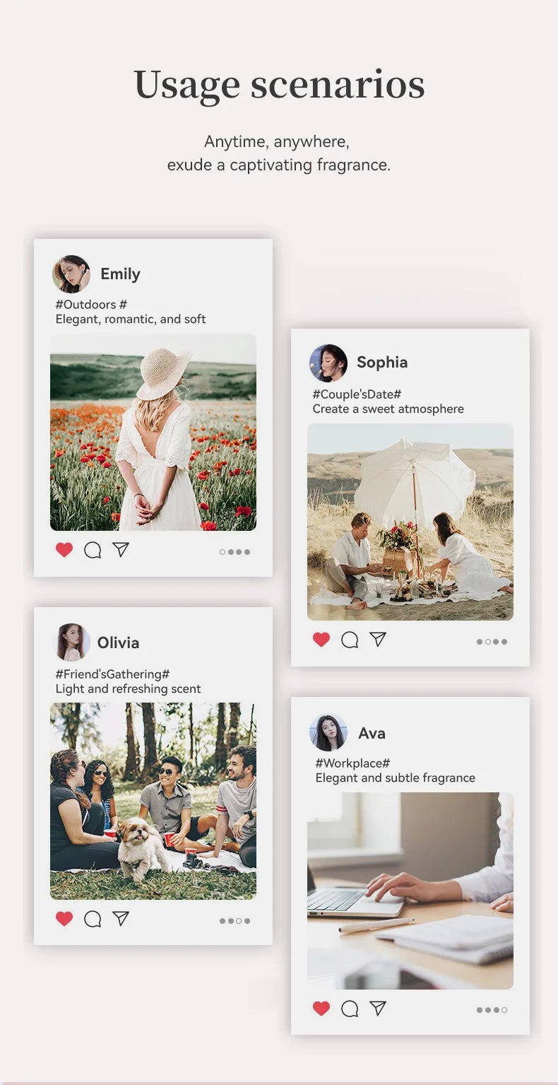 50ml (1.7oz) Original Brand Perfume My Way Flying Sand Long Lasting Light Fragrance Wood Perfume For Women