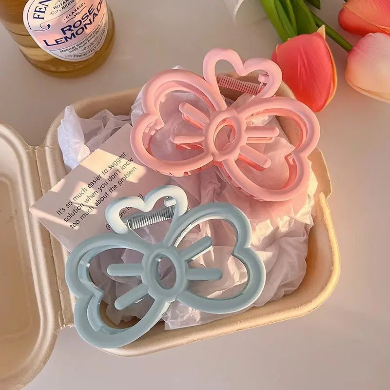 2024 Butterfly Hair Clip Hairpins for Women Girls French High Sense Acetate Hair Claw Trendy Barrettes Hair Accessories