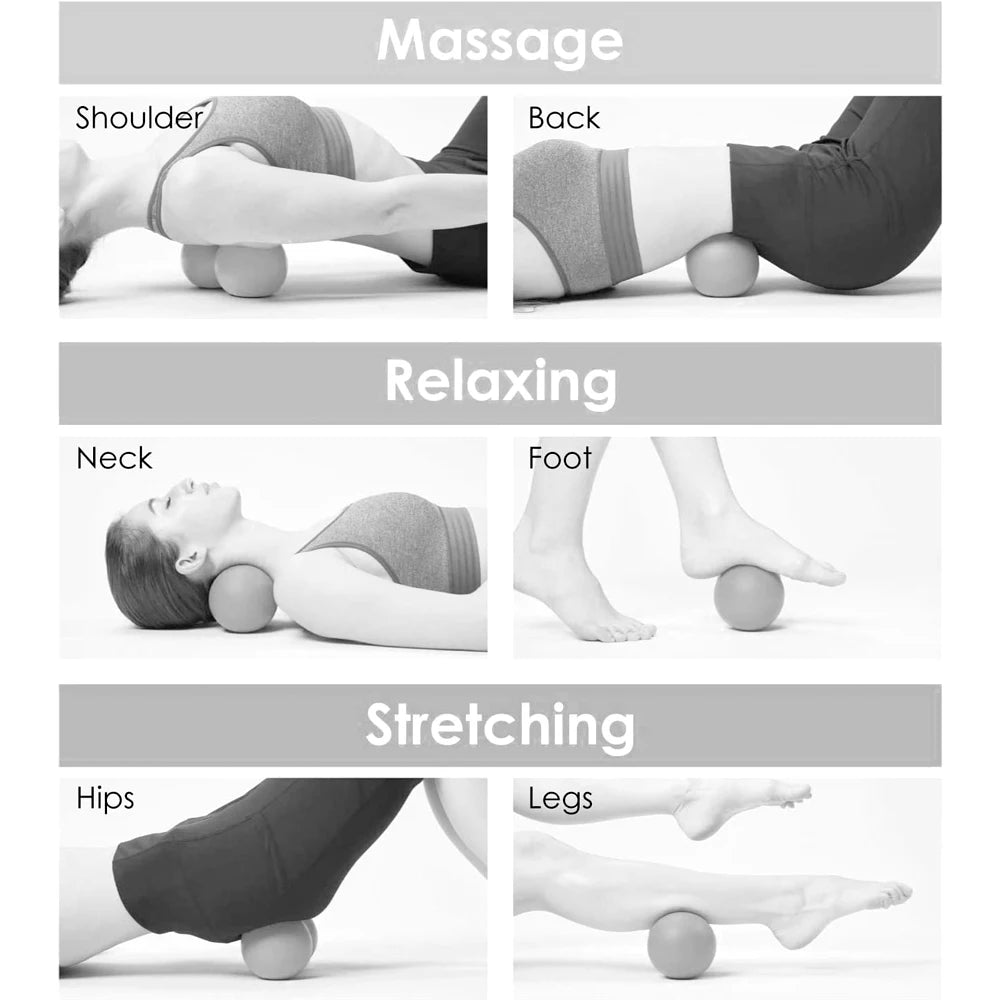 1Pc Peanut Massage Ball - Double Lacrosse Massage Ball & Mobility Ball for Physical Therapy for Trigger Point Therapy,Recovery