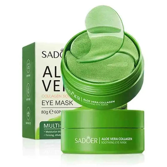 60pcs Aloe Vera Collagen Eye Mask Anti Dark Circles Removal Eyes Bags Moisturizing Firming Eye Patches Eyes Skin Care Products Viralgem Store