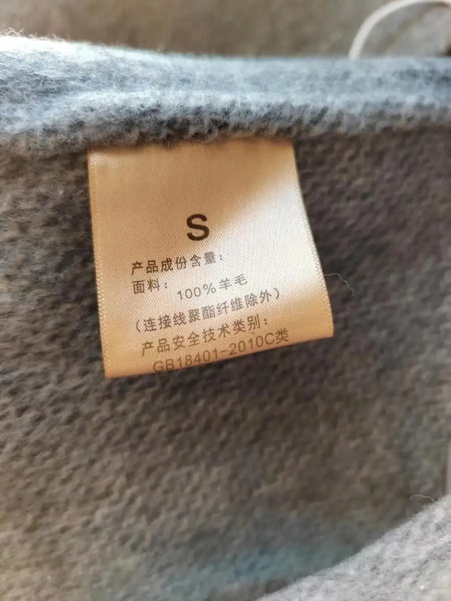 2024 Autumn Winter Wool Coat Women Double-breasted Solid Color Women's Double-sided Woolen Belt Coats Loose Warm Wool Jacket