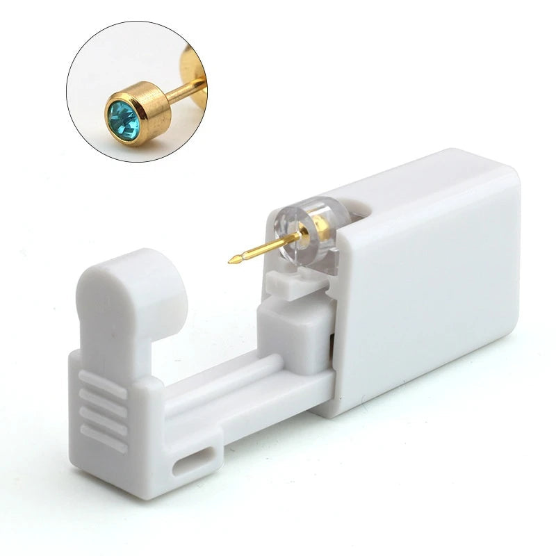 1PC Disposable Sterile Ear Piercing Unit Cartilage Tragus Helix Piercing Gun NO Pain Piercer Tool Machine Kit Stud Body Jewelry Viralgem Store