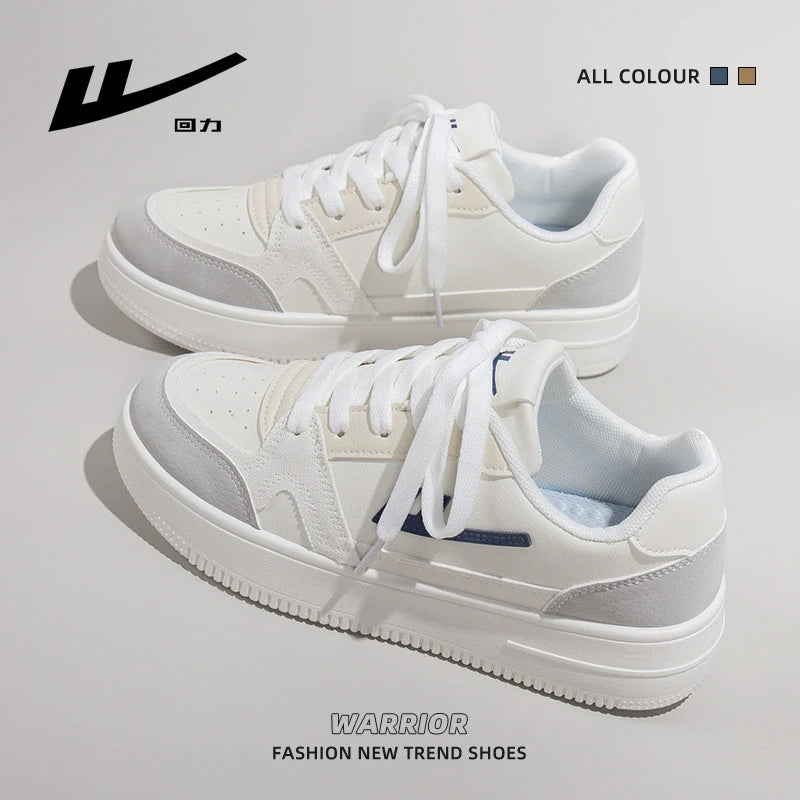 White Shoes For Women's Classic Spring And Autumn New Sports And Casual Trend Women's Shoes Versatile Ins Thick-Soled Shoes