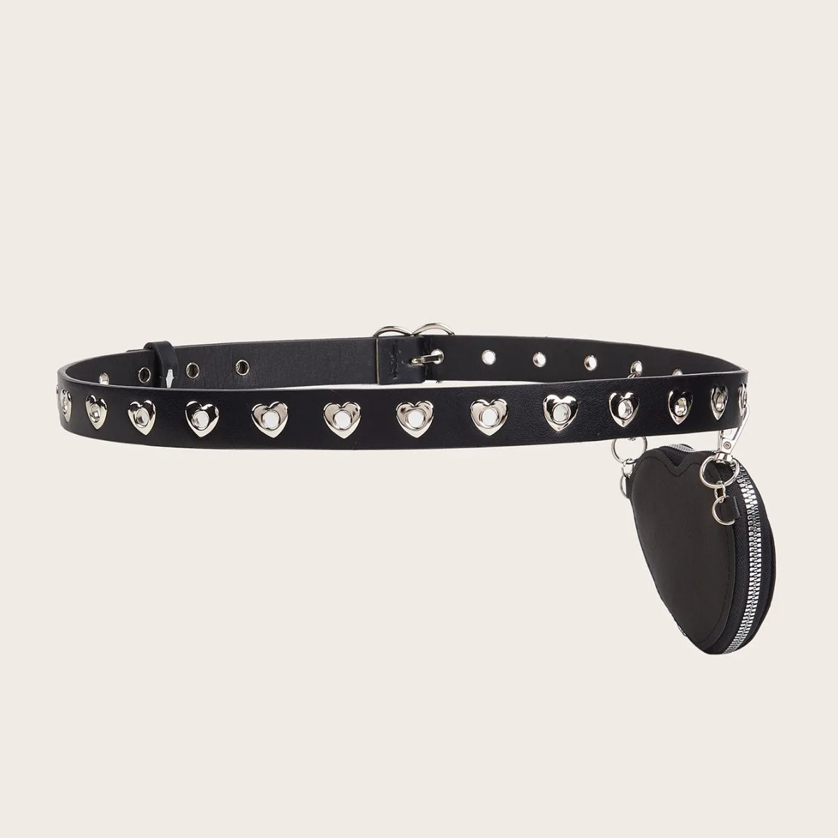 2024 New Mini Love Belt Women's Decoration Fashion Cute Concave Shape Small Waist Bag Detachable Women's Belt Viralgem Store