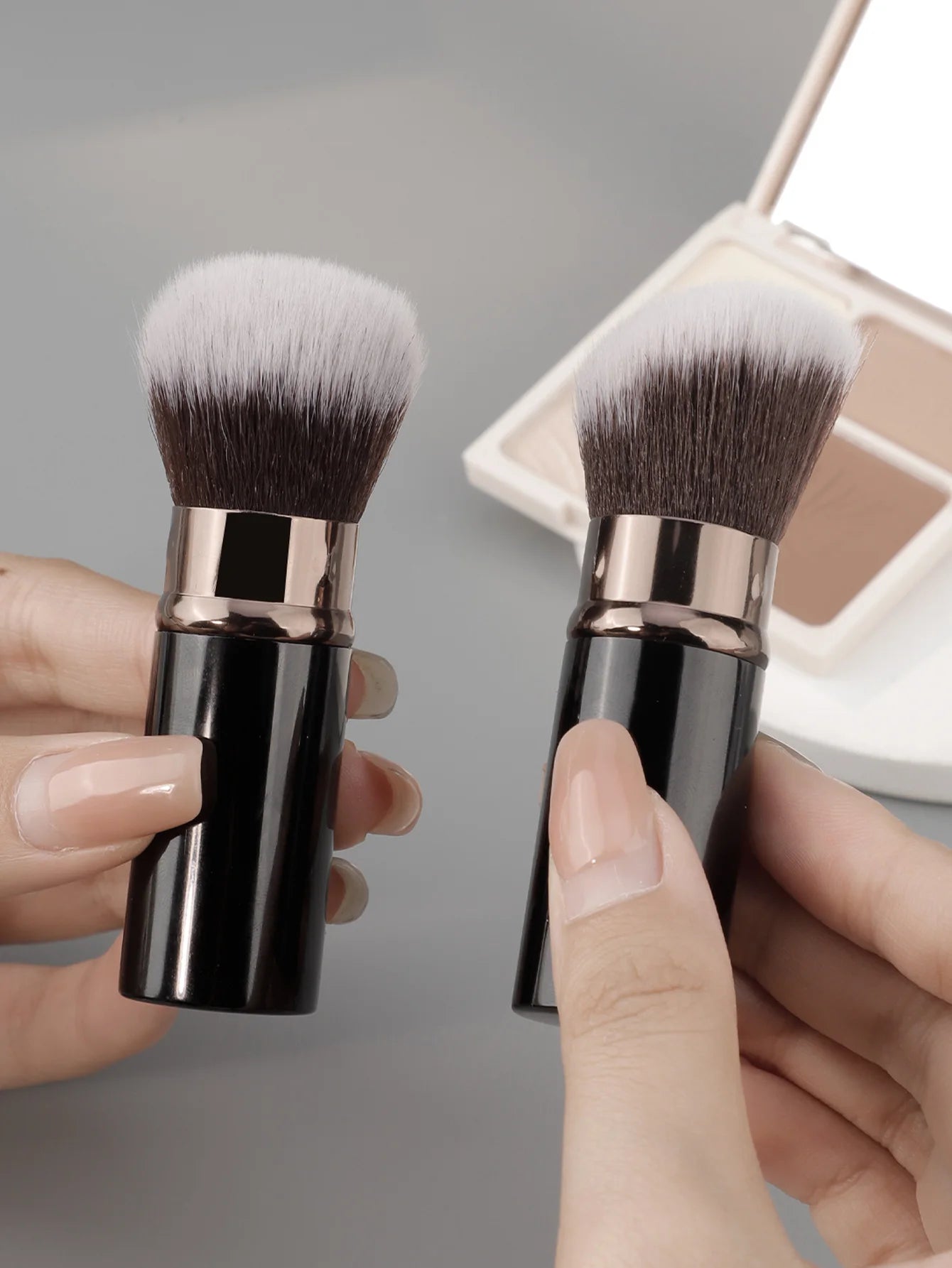 1/2pcs Professional Makeup Brushes Retractable Blusher Powder Foundation Face Concealer Kabuki Makeup Brush Cosmetic Tools