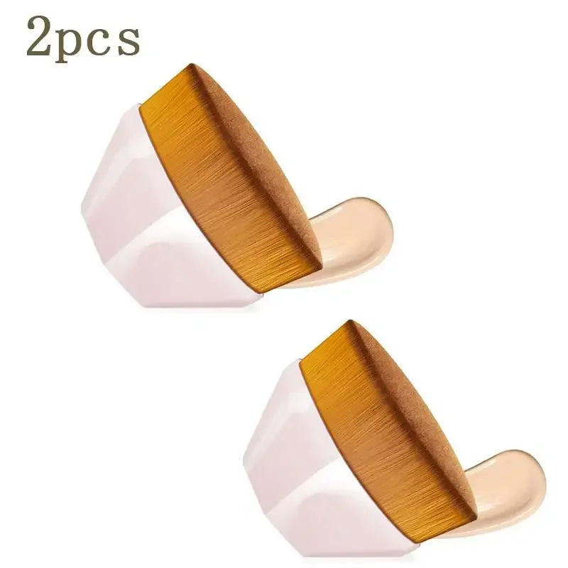 1-5pcs Hexagonal Makeup Brush, Flawless Foundation Make-Up Brush, Suitable For Liquid Makeup Brush Set, Women'S Soft Cosmetics Viralgem Store