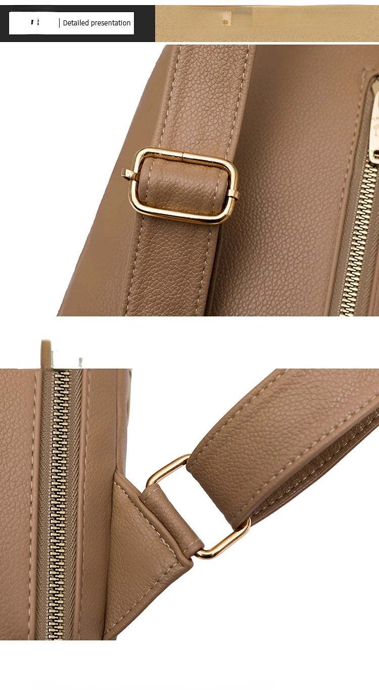 Women Bag Chest Bags Soft PU Leather New Trend Bags Female Crossbody Bag Shoulder Messenger Bags Multiple Pockets Pack Designer Viralgem Store