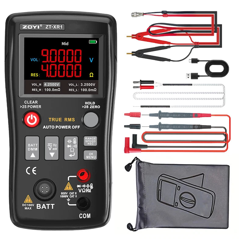 ZOYI ZT-XR1 4.5-Inch Professional Multimeter+Battery Internal Resistance Tester (True Value Version) All-In-One! Viralgem Store