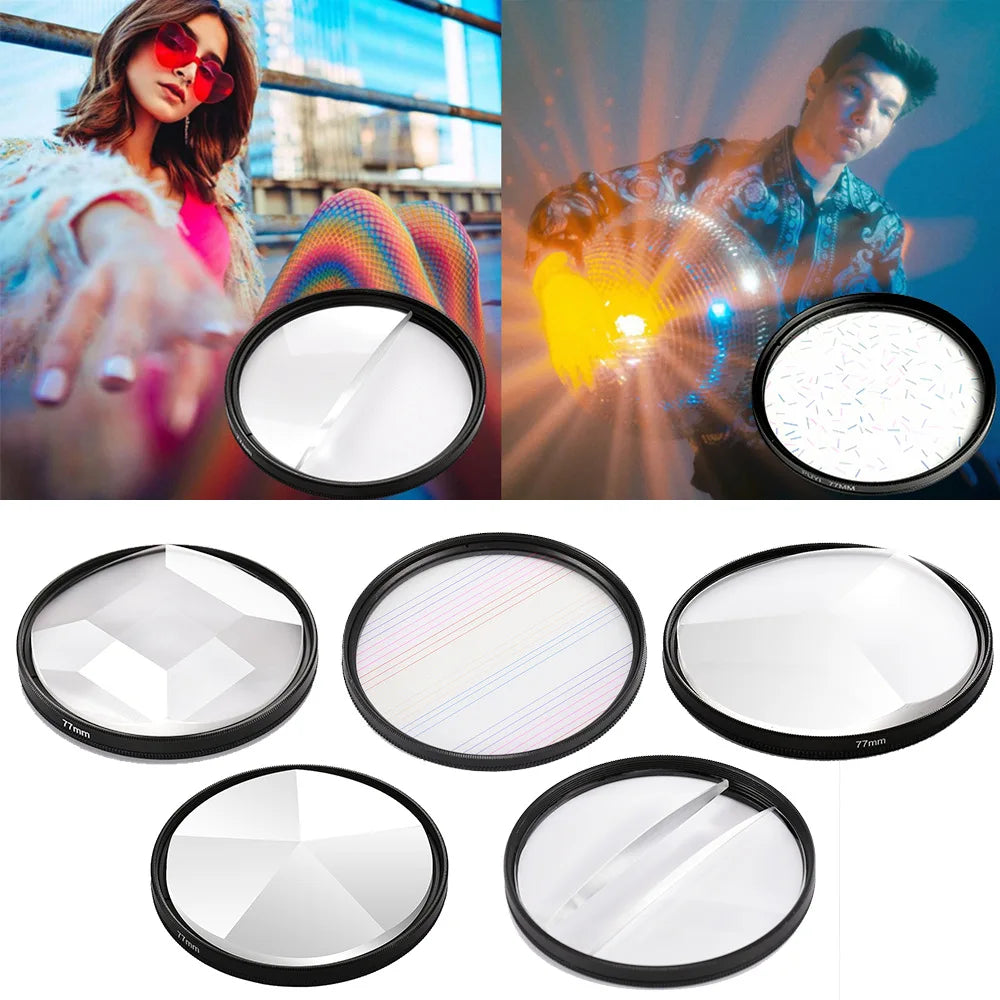 77mm 82mm Photography Special Effects Filters Prism SLR Camera Lens Accessories for Canon Nikon Viralgem Store
