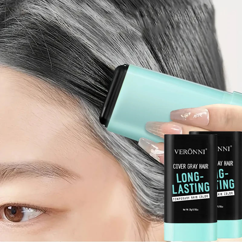 20g Portable Touch-Up Hair Stick,Temporary Hair Dye Stick - Quick Gray Coverage With Applicator Brush,Lasting Beard Color Sticks Viralgem Store
