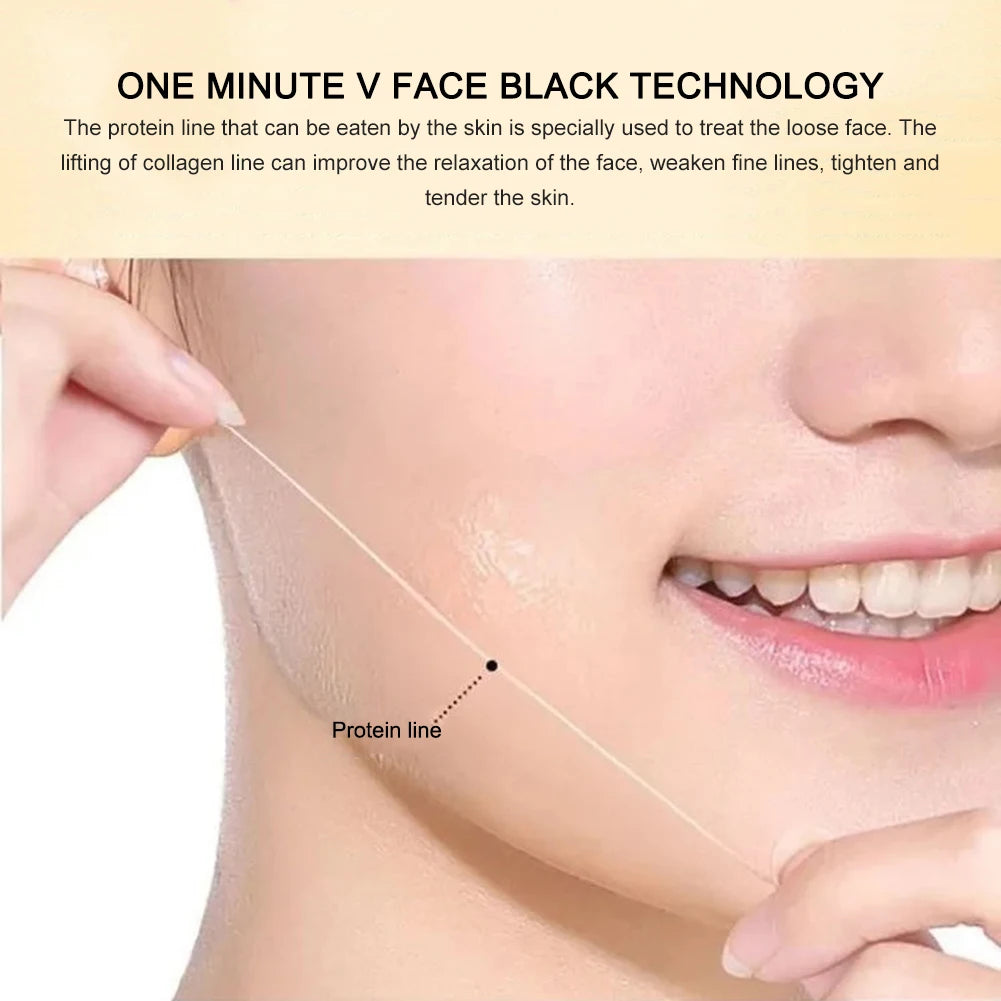 1-360Pcs Absorbent Collagen Threads No Needle Gold Protein Line Anti Aging Women Collagen Face Filler Protein Thread Skin Care