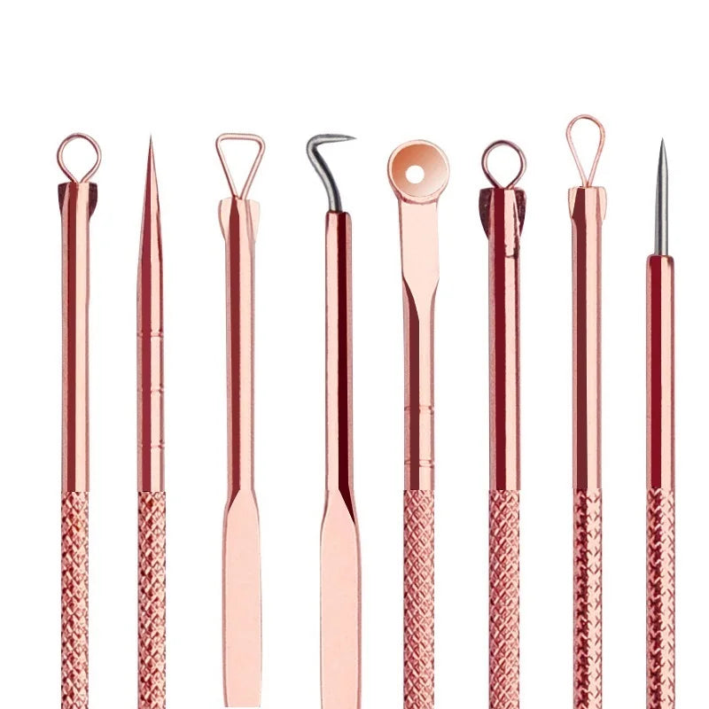 4Pcs Blackhead Removal Needles Black Dots Cleaner Stainless Spot Comedone Extractor Acne Treatment Needle Face Clean Care Tool Viralgem Store