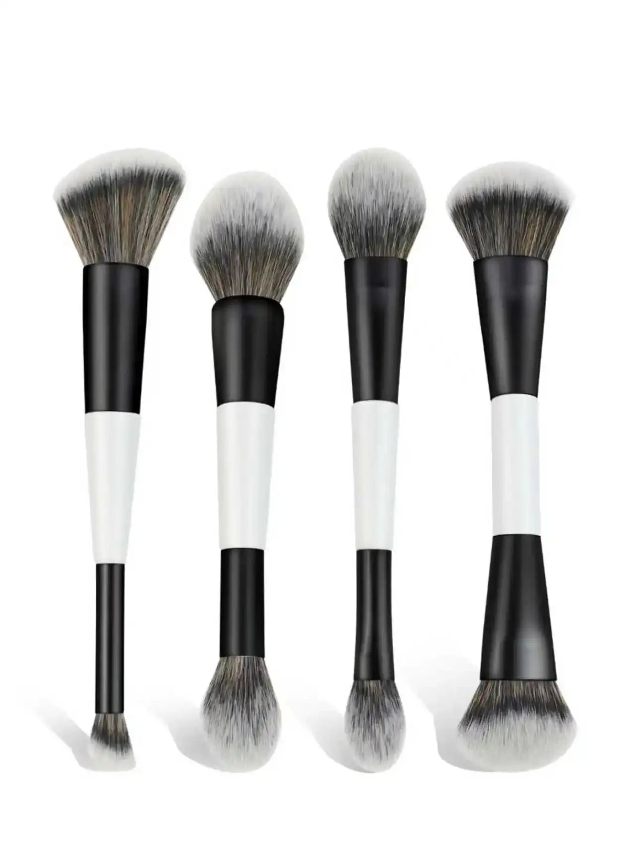 4 Double-Headed Makeup Brushes, Multi-Functional Makeup Brush, Blush Brush, Foundation Brush, Loose Powder Brush, Highlight Brush, Nose Shadow Brush, Concealer Brush, Blush Brush, Gift for Ladies and Girls Viralgem Store