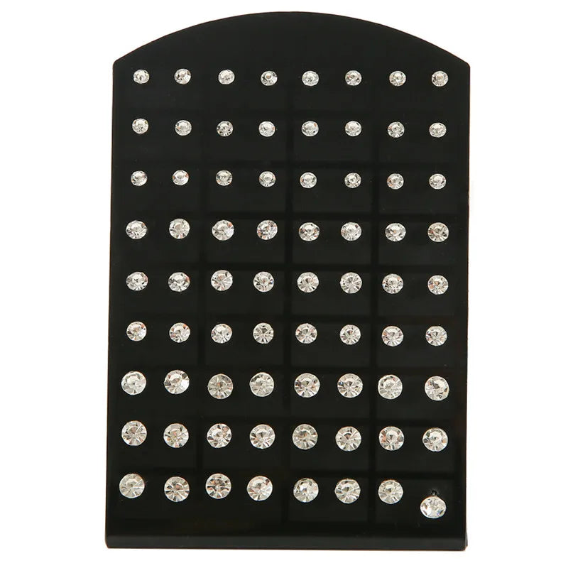 36pairs Mixed Sizes Rhinestone Stud Earrings For Women Girls Crystal Earrings Set Wedding Party Jewelry Gift Viralgem Store