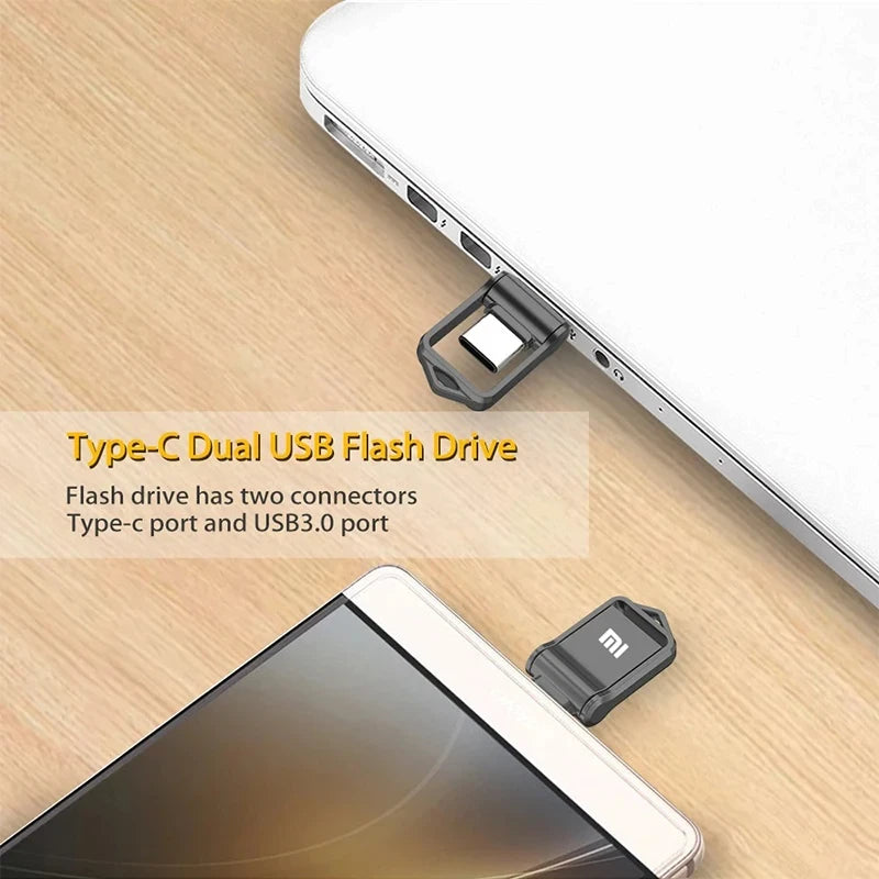 Xiaomi 2TB Usb 3.2 Flash Drive High Speed Type-c Interface Dual-use Flash Memory 512GB 1TB Stick For Phone Windows 11 Computer