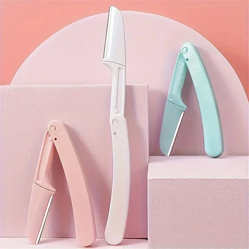 Stainless Steel Eyebrow Trimmer Scissors & Comb Set - Precision Grooming Tool for Men and Women - Effortless Hair Removal Viralgem Store