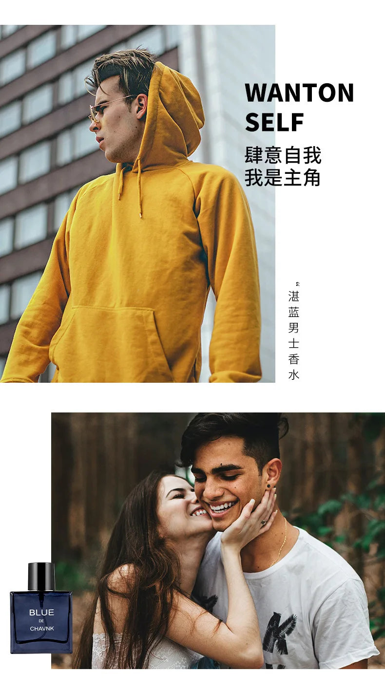 30ml Classic BLUE DE CHAVNK EAU DE PARFUM Pheromone Perfume Sky Blue HOMME SPORT Glamour Fragrance Body Spray for Men Gentlemen