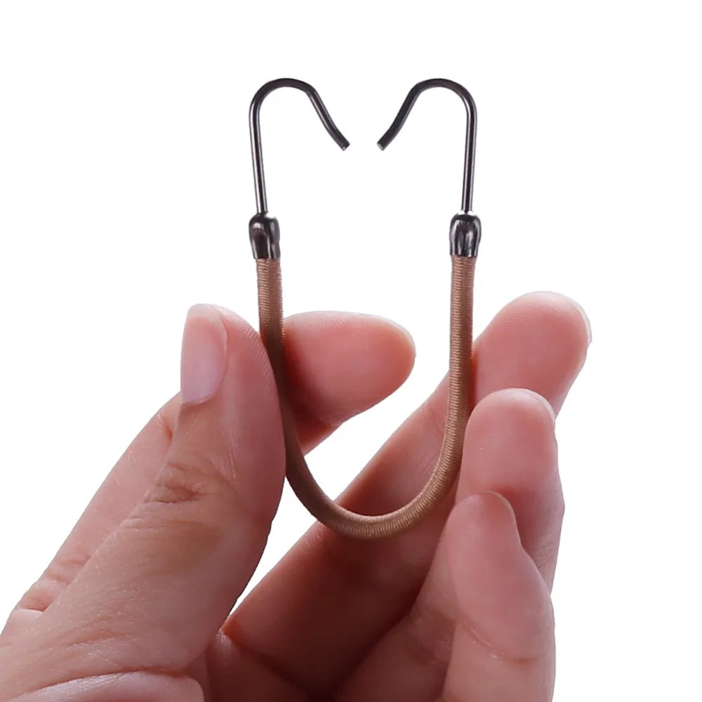 1/5/10pcs Casual Elastic Clips Bows Girls Women Bands Gum With Hooks Ponytail Holder Bungee Hair Thick Hair Accessories Headwear Viralgem Store
