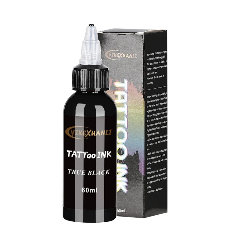 60ml red/black Tattoo Ink Pigment with box Body Art Tattoo Kits Professional Beauty Paints Makeup Tattoo Supplies Semi-permanent Viralgem Store