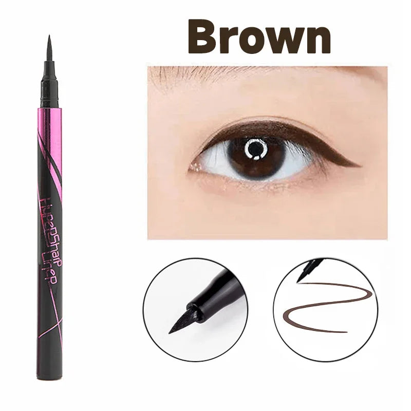 36H Black Quick-drying Eyeliner Waterproof Liquid Eye Liner Pen Long Lasting Smooth Pencil Not Blooming Eyes Makeup Cosmetics Viralgem Store