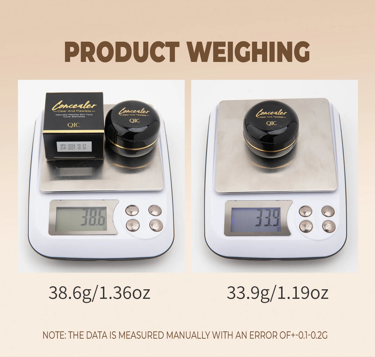 Waterproof Full Coverage Concealer for Tattoos, Scars - Natural Finish Foundation for All Skin Tones & Types