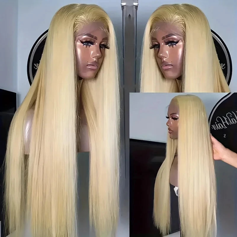 30 Inch 613Blonde 250Densit 13x6 HD Lace Front Wig Human Hair Straight Brazilian 13x4 Transparent Lace Human Hair Wigs For Women Viralgem Store