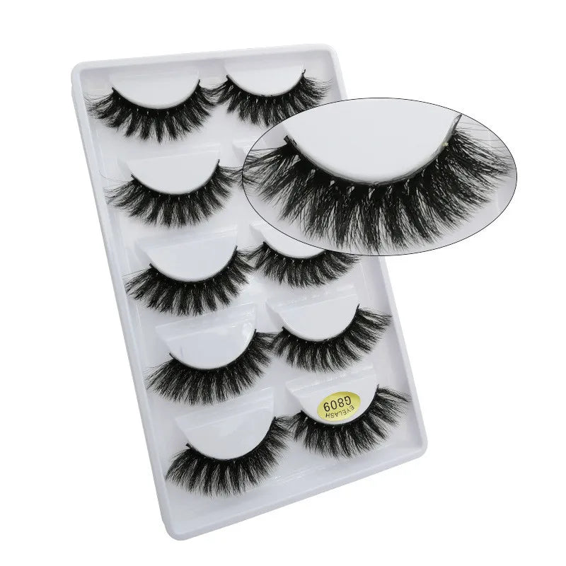 5 Pairs 3D Mink False Eyelashes h13, Soft Eyelash Extension Natural Eyelashes makeup Lashes Wholesale G800, G806 Viralgem Store