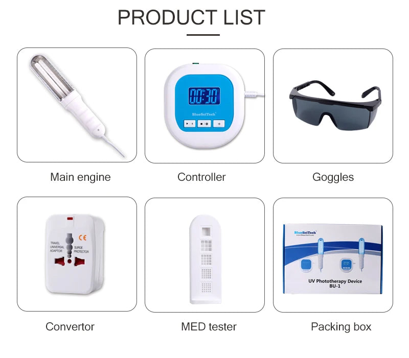UV 311nm Ultraviolet Phototherapy Device Uses UVB Lamp To Treat Vitiligo, Psoriasis, White Spots And Skin Diseases