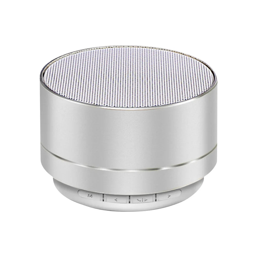 A10 Metal Speaker Bluetooth Wireless Portable Car Audio Dazzling Crack LED Lights Subwoofer Support TF Card USB Charging For PC