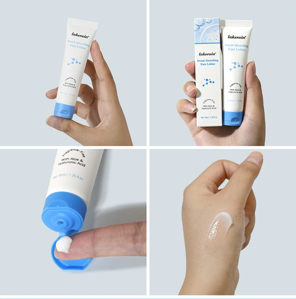 Sweat Absorbing Face Lotion Matte 40Ml Long - Lasting Sweat Control Absorbs Excess Oil Antioxidants Nourish Great Makeup Base Viralgem Store