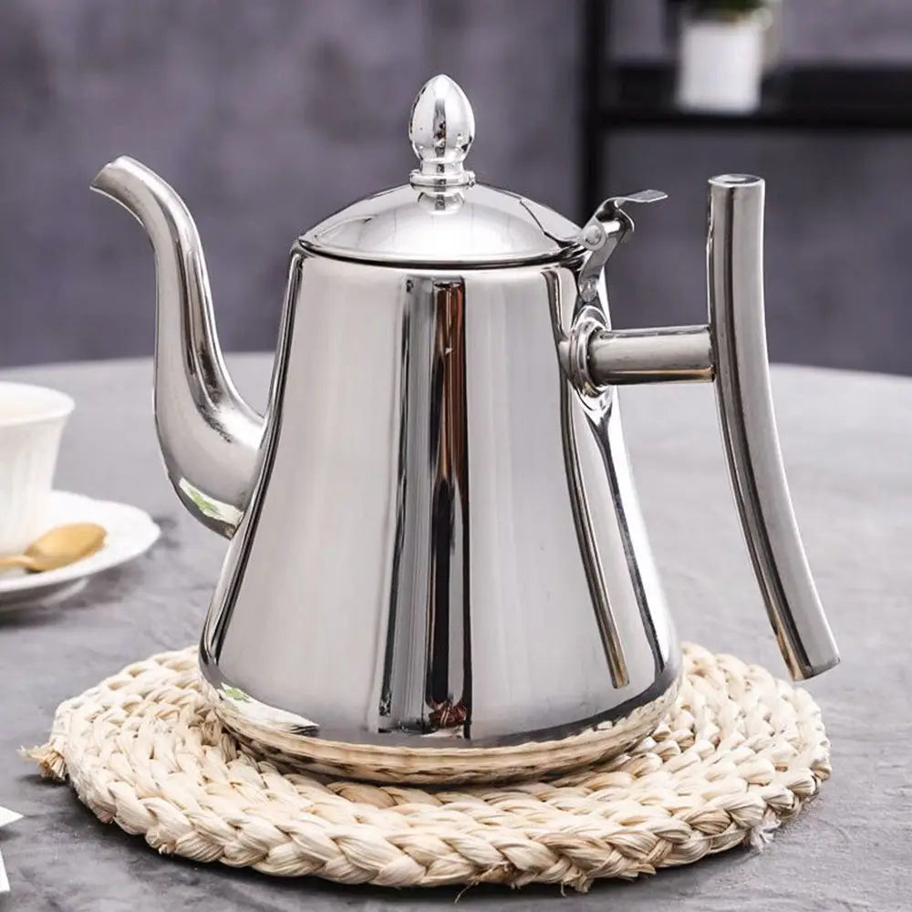 1.0L/1.5L/2.0L Tea Kettle Stainless Steel Teapot Removable Infuser for Loose Flower Tea Coffee Stovetop Safe Water Kettle Viralgem Store