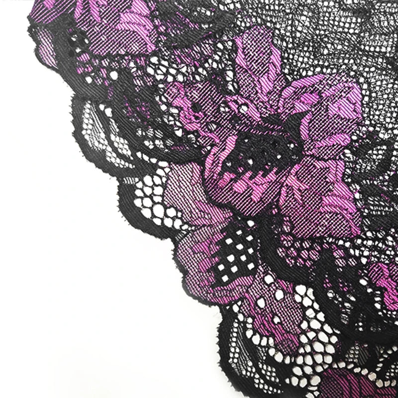 5pcs Lace Sexy Women Panties Mid Waist Perspective Floral Ladies Briefs Breathable Comfortable Female Underwear Viralgem Store