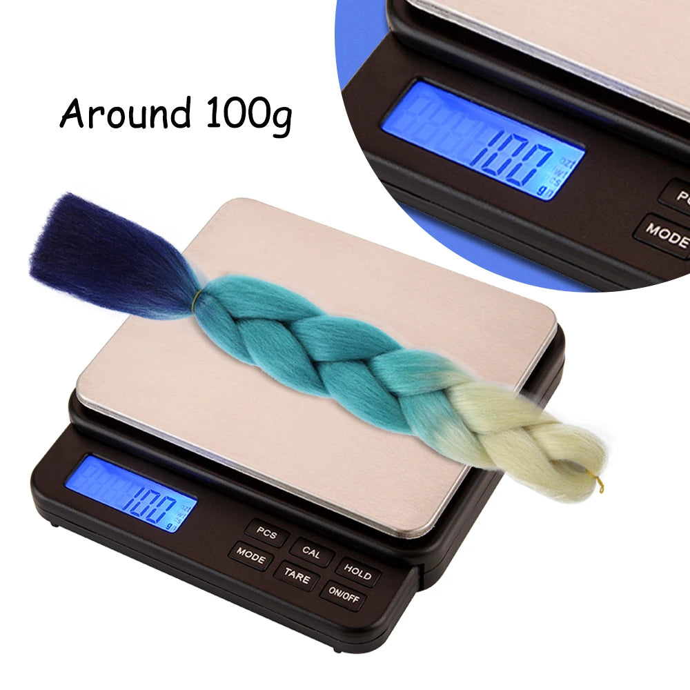 24 Inches Synthetic Braiding Hair Ombre Braiding Hair Packs Jumbo Braid Hair For Women Wholesale DIY Hairstyle Blue Purple Pink