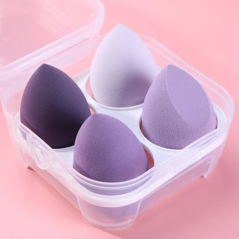 4pcs Makeup Sponge Blender Beauty Egg Cosmetic Puff Soft Foundation Sponges Powder Puff Women Make Up Accessories Beauty Tools Viralgem Store