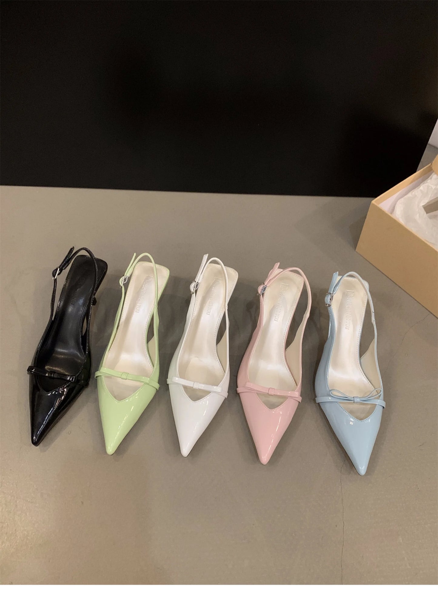 2024 Summer New Women's Shoes Fashion Light Smooth Monochrome Pointed Women's Sandals Thin High Heels Dress Sexy High Heels