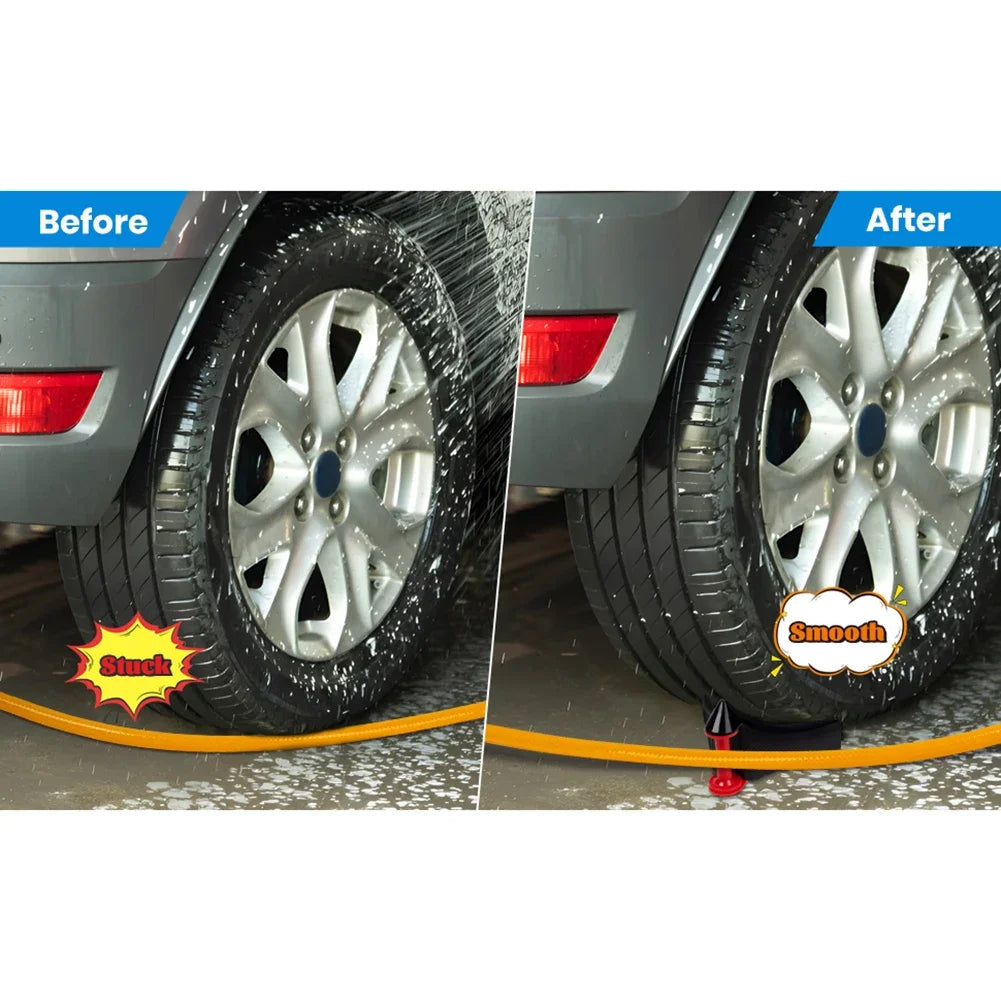 1pc Hose Slide Tire Wedge Car Wash Tube Anti-pinch Tools Car Hose Guides Wheel Prevent Car Detailing/Washing Tool Viralgem Store