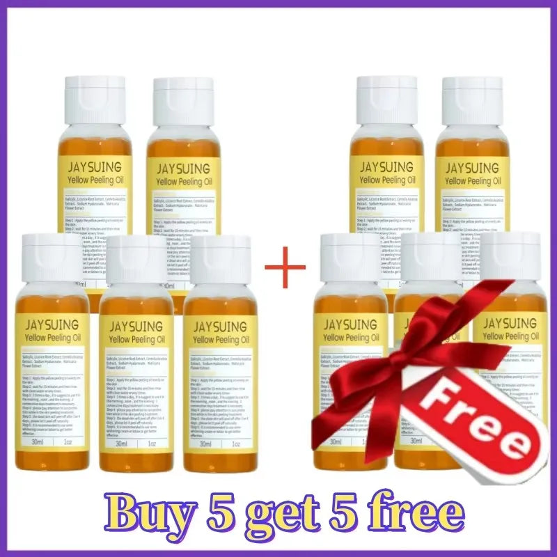 Yellow Peeling Oil Body Cleansing Exfoliation For Tender Glowing Skin Finger Joint Whitening Moisturizing Care Beauty Products