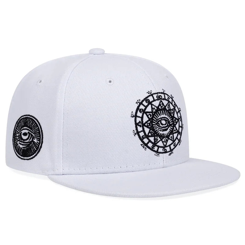 Unisex Eyes Letter Embroidery Hip-hop Hats Spring and Autumn Outdoor Adjustable Casual Baseball Caps Sunscreen Hat Viralgem Store