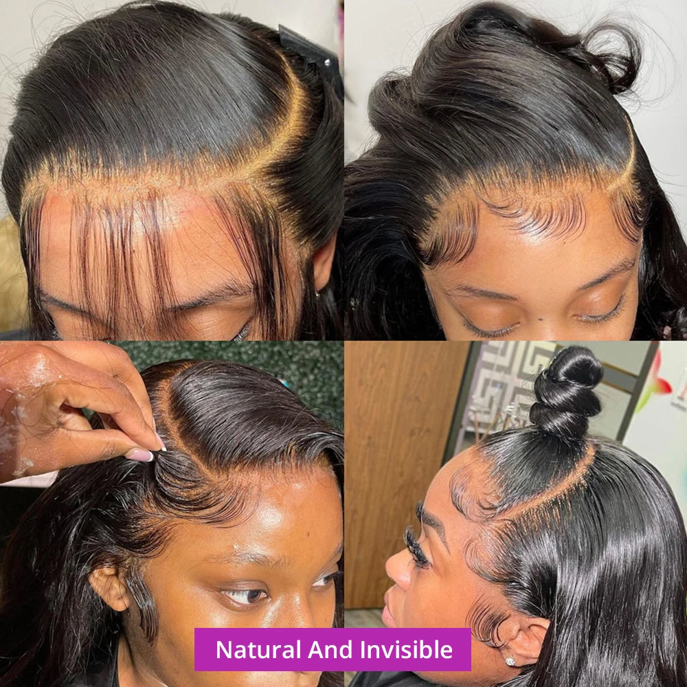 13x6 Lace Frontal Human Hair Wigs Bone Straight Raw 100% Human Hair Wig Pre Plucked 360 Full Lace Cheap Wig on Sale Clearance