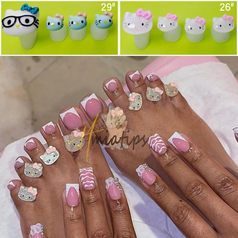 8pcs/Bag Flower Soft Silicone Toe Separator Foot Finger Divider  Separator Flexible Finger Toe Spacer Separation Tool Viralgem Store