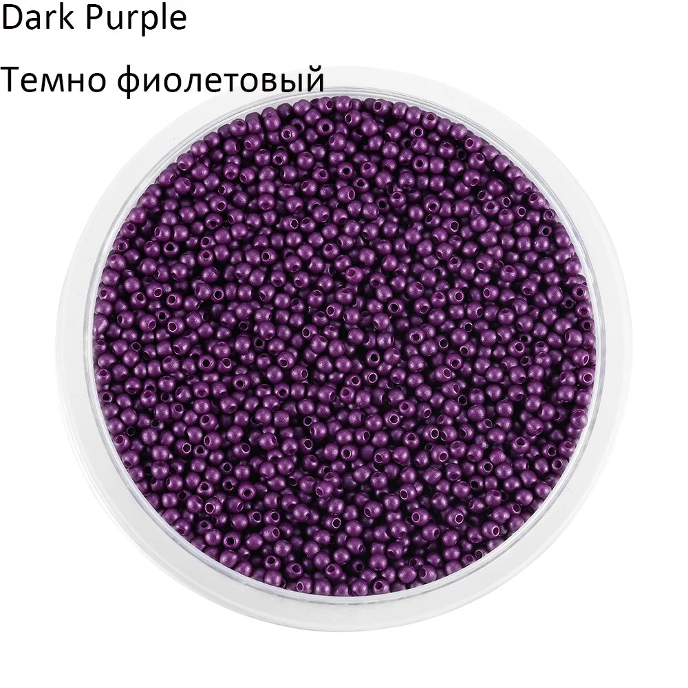 2mm Charm Glass beads Czech Glass Seed Beads Small Round Loose Bead For DIY Jewelry Making Earrings Bracelet