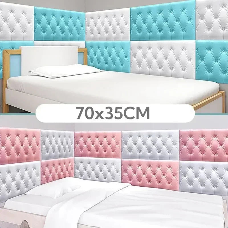 3-6pc/Set Self Adhesive Tile Wall Sticker Home Decor 3D PVC sticker Covers For Kitchen Cupboard Bathroom Waterproof Wallpaper